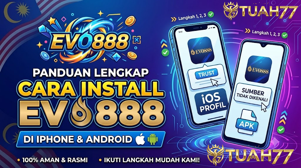 Cara Install Evo888 di iPhone & Android